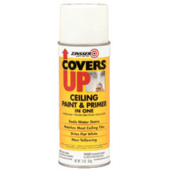 Covers Up Ceiling Paint & Primer In One