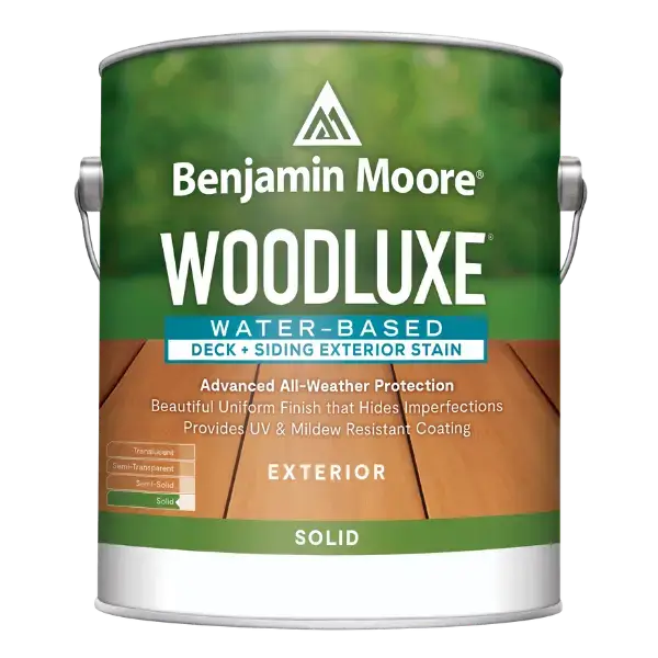 Woodluxe Water-Based Deck + Siding Exterior Stain - Solid
