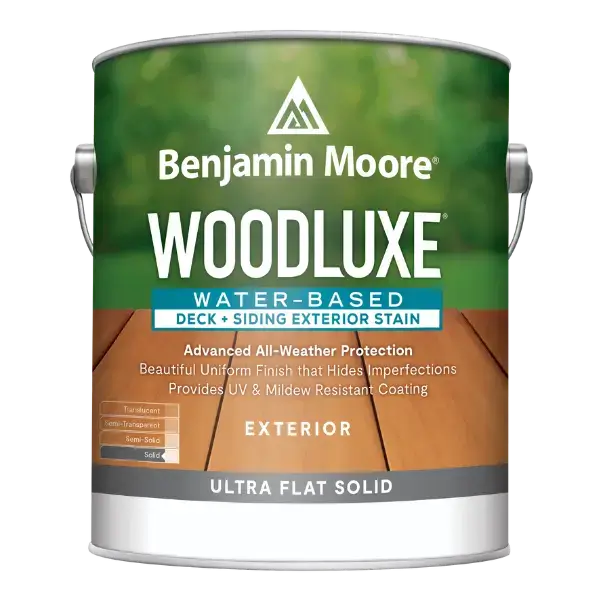Woodluxe Water-Based Deck + Siding Exterior Stain - Ultra Flat Solid