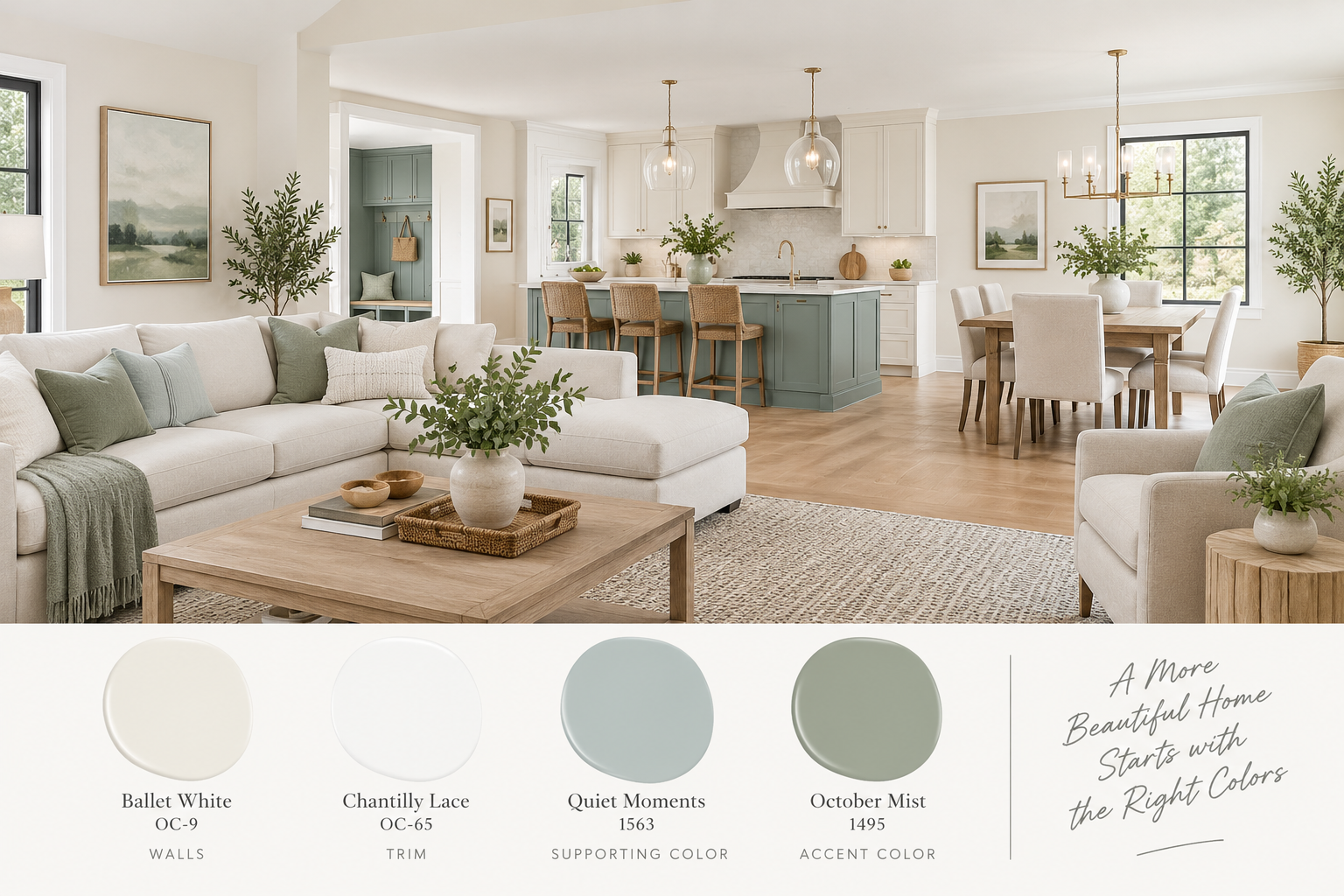 How to Choose Paint Colors for an Open Floor Plan - Kucker Haney Paint Co. How to Choose Paint Colors for an Open Floor Plan